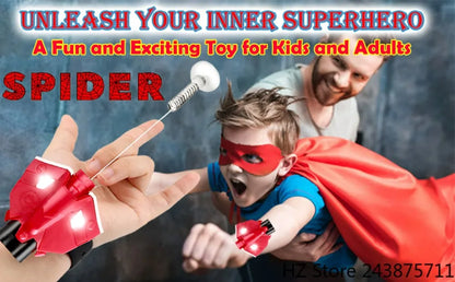 Spider Web Launcher with light String Shooters Toy Gadgets String Shooter Superhero Role-Play Cool Stuff Fun Toys Halloween Gift