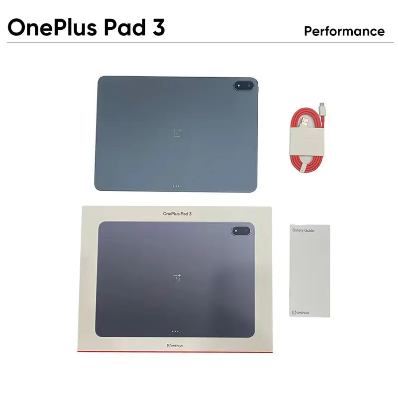 OnePlus Pad 3 Global – 13.2" 3.4K 144Hz, Snapdragon 8 Elite, 8 Speakers, Wi-Fi 7