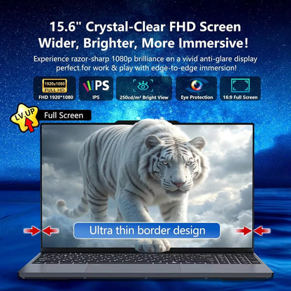 15.6 Inch Slim Laptop 16GB RAM 1/2TB SSD Intel Core i9 9900U Gaming laptops Windows 11 Notebook WiFi 6 Office Study Computer PC