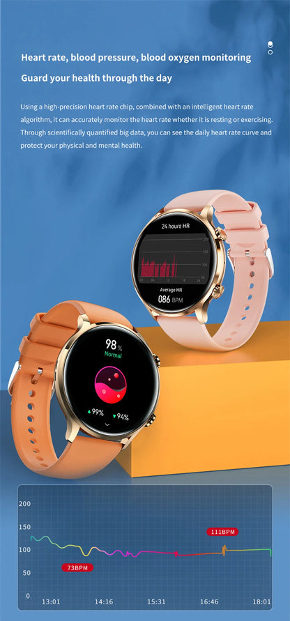 2026 AMOLED HD Smartwatch – GPS, Bluetooth Call, IP68 for Android & iOS