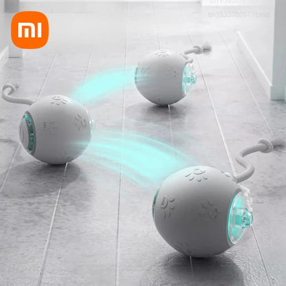 Xiaomi POPO Smart Automatic Cat Teasing Ball Indoor Pet Interactive Rolling Ball Electric Pet Ball Toy Simulated Tail For Cats
