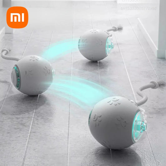 Xiaomi POPO Smart Automatic Cat Teasing Ball Indoor Pet Interactive Rolling Ball Electric Pet Ball Toy Simulated Tail For Cats
