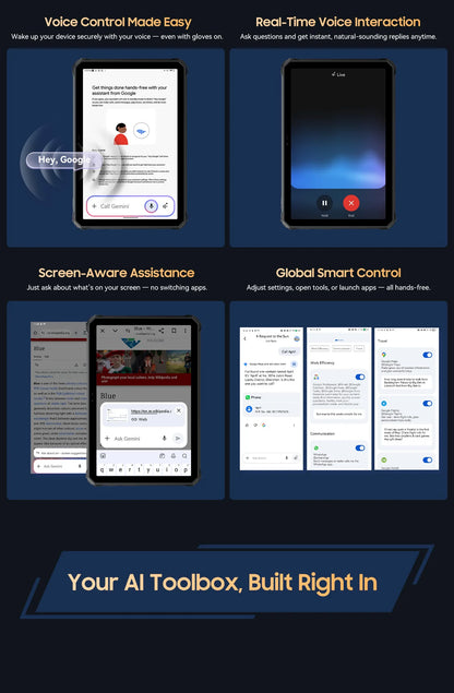 Blackview Active 7 RuggedTablet 11-inch  FHD+ Display Octa-core Android IP68&IP69K 10000mAh 45W Charger Outdoor Pad PC