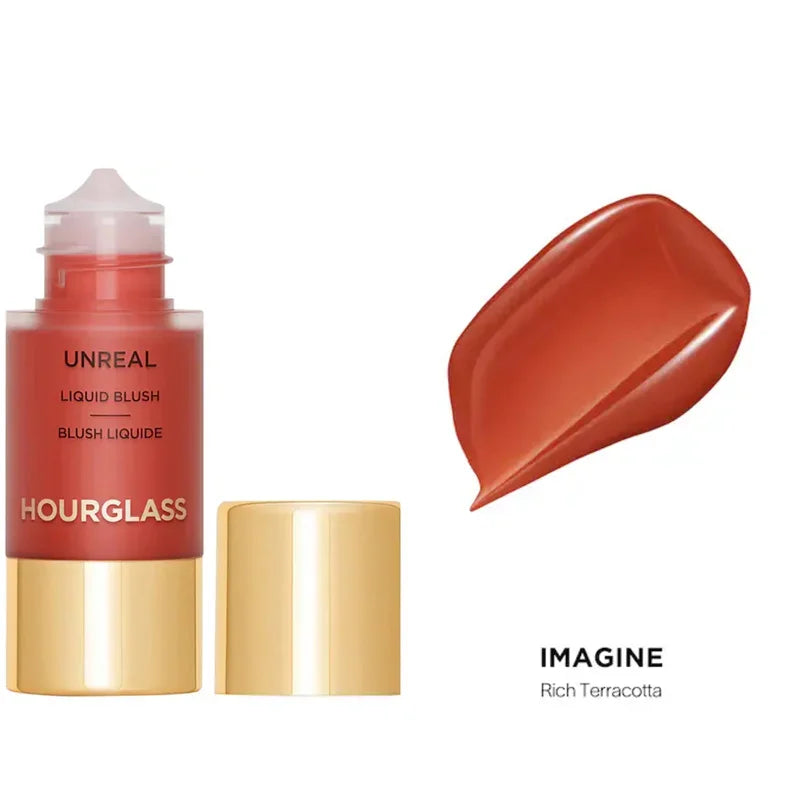 Hourglass New UNREAL Liquid Texture Powder Blusher Full Clear Color Cheek Fluidity Easy Push Away Create Natural Skin Portable
