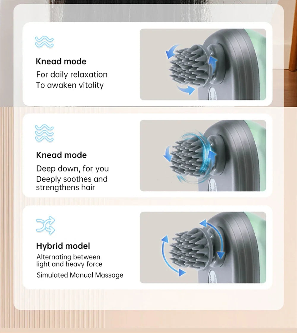 3D Electric Head Massager for Cats Dogs Pets Scalp Massager Rechargeable Body Relax Massager Promote Hair Growth Pet Supplies