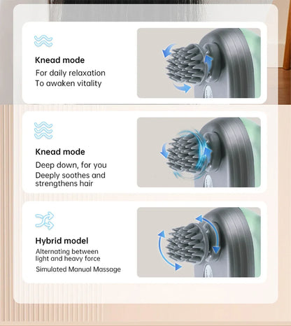 3D Electric Head Massager for Cats Dogs Pets Scalp Massager Rechargeable Body Relax Massager Promote Hair Growth Pet Supplies