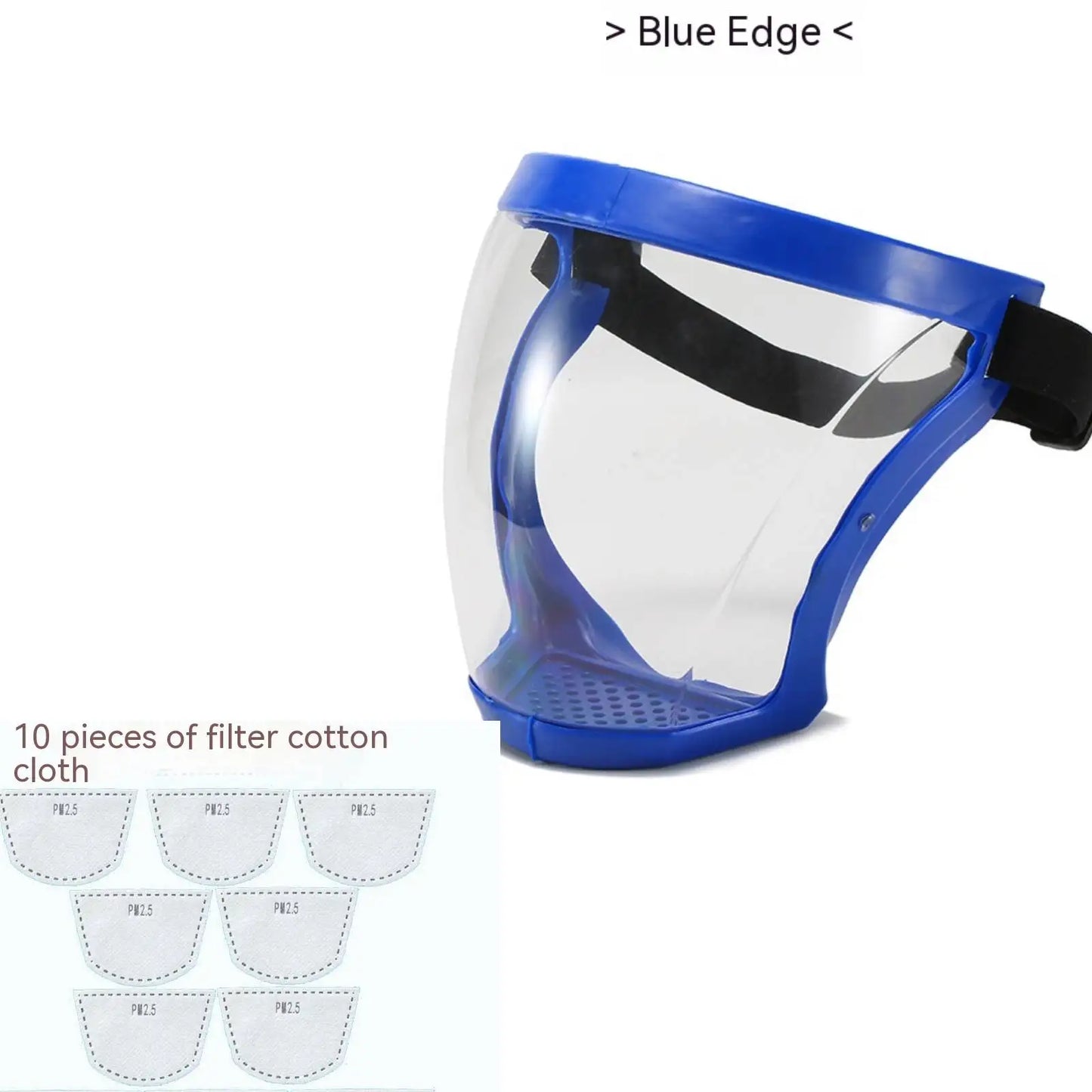 Transparent Facial Protector Super Protective Face Shield for Work Weed Whacking Anti-Fog Full Face Mask for Kitchen Oil Proof