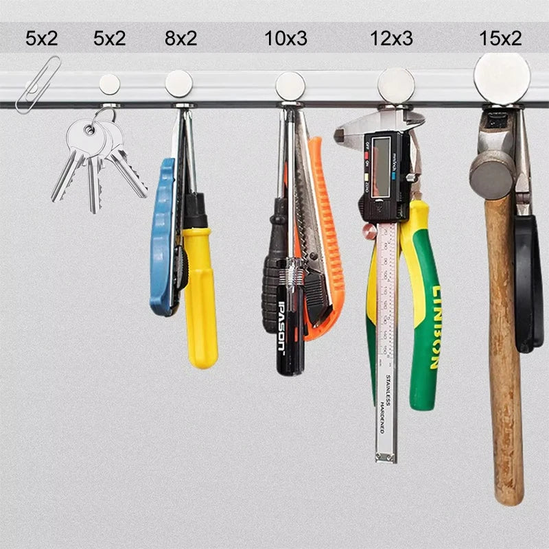 Super Powerful Magnets Strong Disc Magnets for Fridge DIY Decoration Scientific Craft 5x2 6x2 8x2 8x3 10x2 10x3 12x2 12x3 15x2