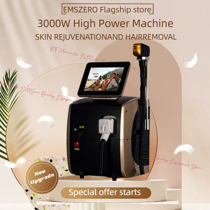 New 808nm Diode Laser Hair Removal System 3500W Three Wavelengths Ice Platinum Technology for Effective Results
