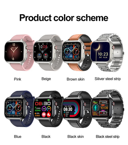 2025 Medical Grade ECG+PPG Smart Watch – Blood Sugar & Health Monitor