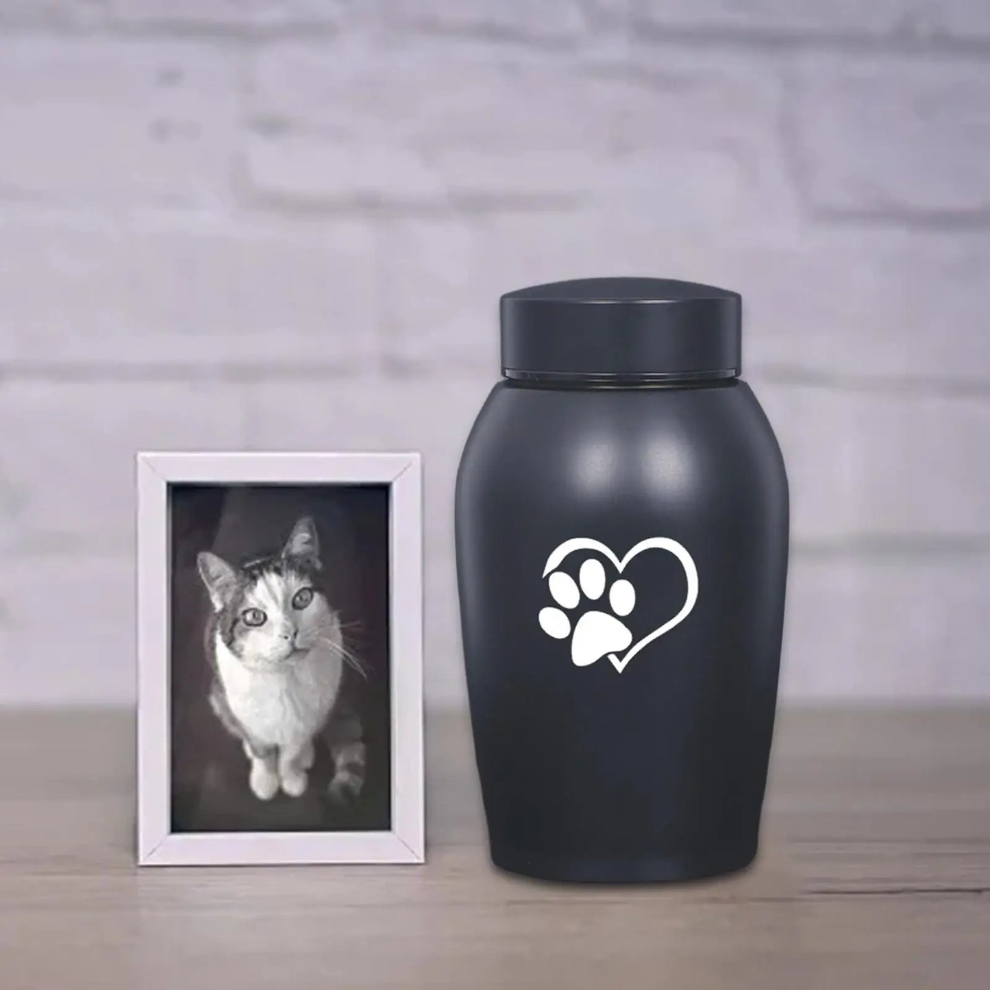 Dog Cat Ashes Funeral Cremation Urn Remembrance Gift Retain Memories Pet Burial Durable Stainless Steel Pet Urn Premium Urn