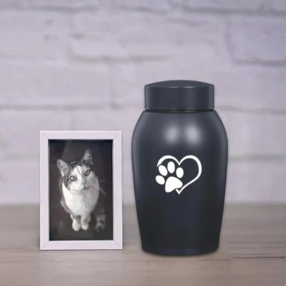 Dog Cat Ashes Funeral Cremation Urn Remembrance Gift Retain Memories Pet Burial Durable Stainless Steel Pet Urn Premium Urn