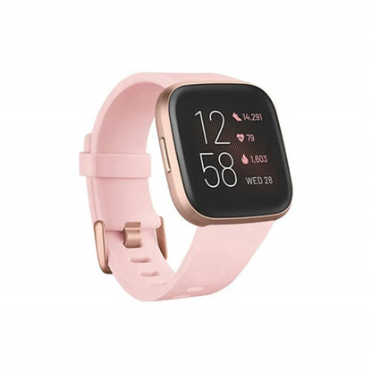 Versa 2 Smartwatch – Heart Rate, Voice Assistant, Sleep & Swim Tracking, Black/Carbon