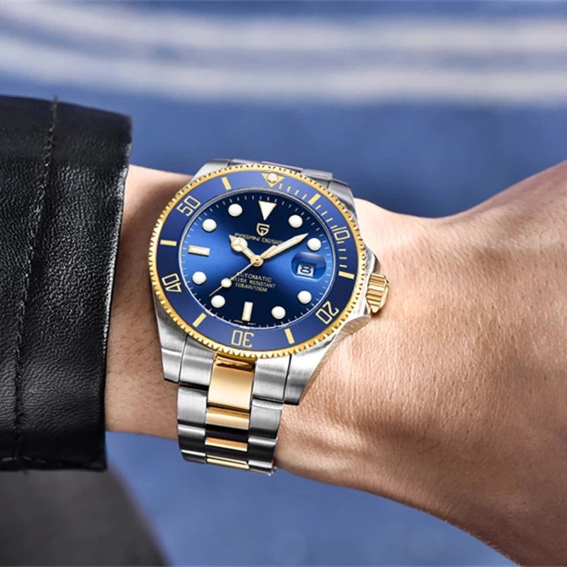 PAGANI DESIGN Top Brand Men's Mechanical Watch Japanese Movement 100m Waterproof Sapphire Glass Men's Automatic Watch