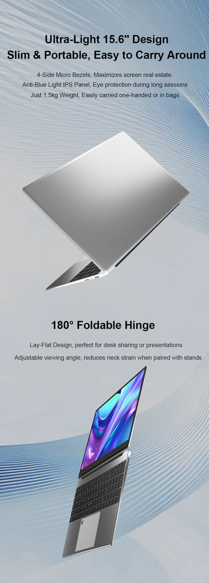 Xiaman 15.6" Gaming Laptop - Intel Celeron N5095 16GB DDR4 1TB SSD Windows 11 1080P