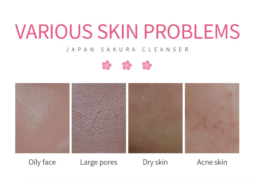 LAIKOU Sakura Facial Cleanser 50g – Deep Cleansing, Brightening & Moisturising