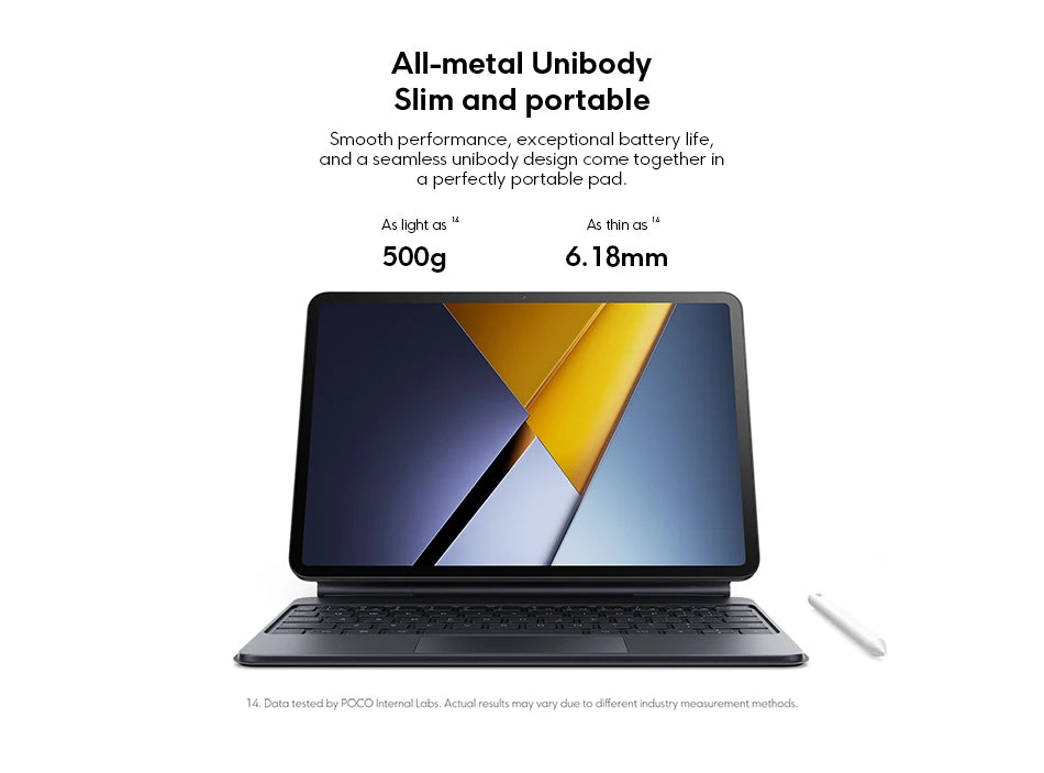 POCO PAD X1 Global Version Tablet 11.2" – Snapdragon 7+ Gen 3, 3.2K 144Hz Display, 8GB+512GB, 8850mAh