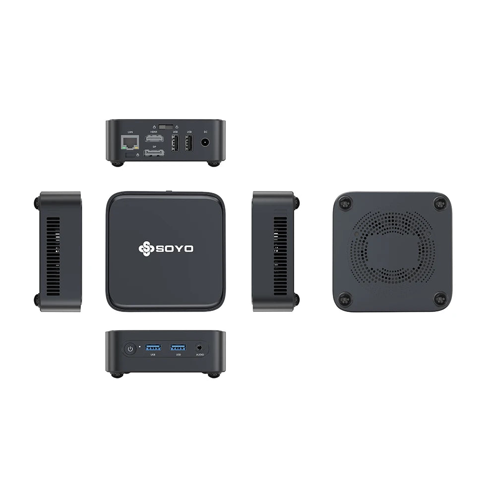 SOYO M4PLUS2 Mini PC: 8/16GB RAM, 256/512GBSSD, Intel Twin Lak N150, Windows 11Pro - Compact & Ideal for Home, Business & Gaming