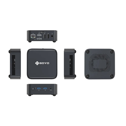 SOYO M4PLUS2 Mini PC: 8/16GB RAM, 256/512GBSSD, Intel Twin Lak N150, Windows 11Pro - Compact & Ideal for Home, Business & Gaming