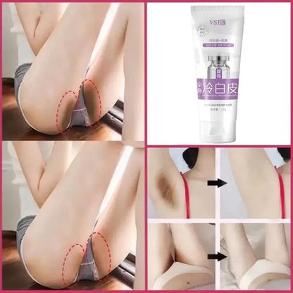 Body Whitening Cream Private Parts Underarm Knee Thigh Inner Melanin Bleaching Brighten Lotion Dark Skin Healthy White Body Care
