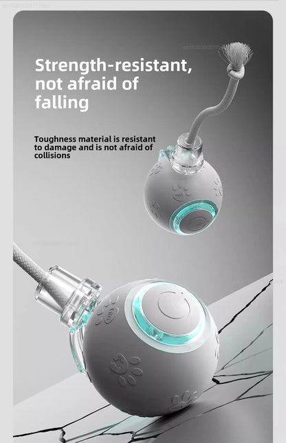 Xiaomi POPO Smart Automatic Cat Teasing Ball Indoor Pet Interactive Rolling Ball Electric Pet Ball Toy Simulated Tail For Cats