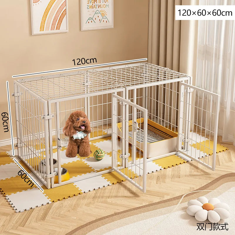 Pet Fence,Dog Cat,Indoor Small Dog,Prison Break Prevention,Dog Nest,Dogs Cage,Home Use,Extra Large,Thickened, Reinforced Cage