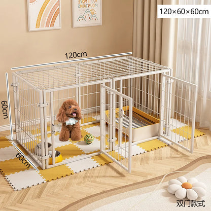 Pet Fence,Dog Cat,Indoor Small Dog,Prison Break Prevention,Dog Nest,Dogs Cage,Home Use,Extra Large,Thickened, Reinforced Cage
