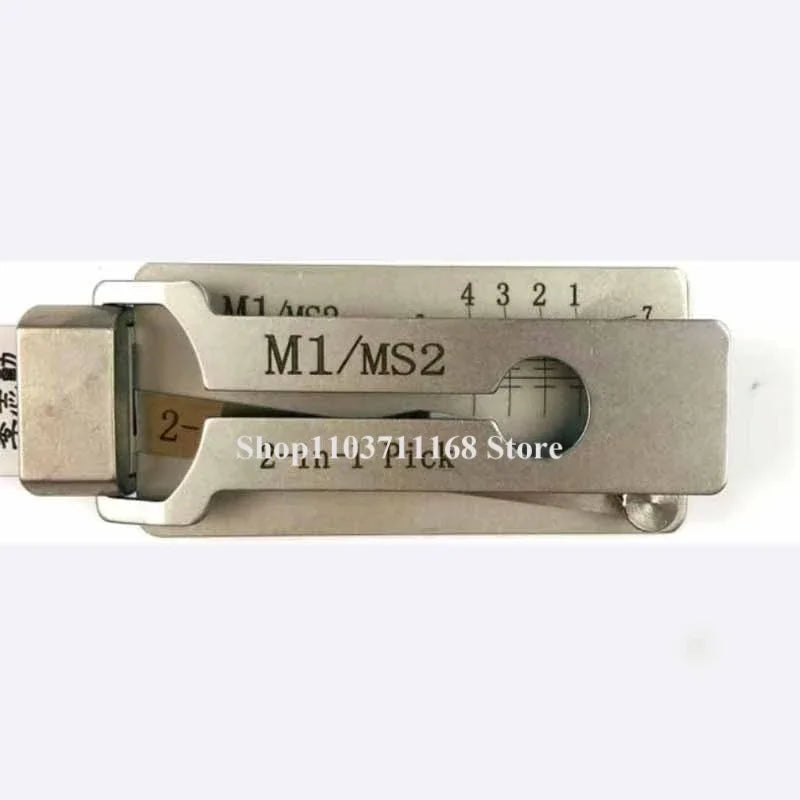 LISHI M1/MS2 2 in 1 Lock Pick and Decoration Tool for Locksmith Quick Open Master Lock for American Door Lock Professional Tool