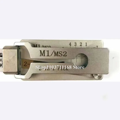 LISHI M1/MS2 2 in 1 Lock Pick and Decoration Tool for Locksmith Quick Open Master Lock for American Door Lock Professional Tool