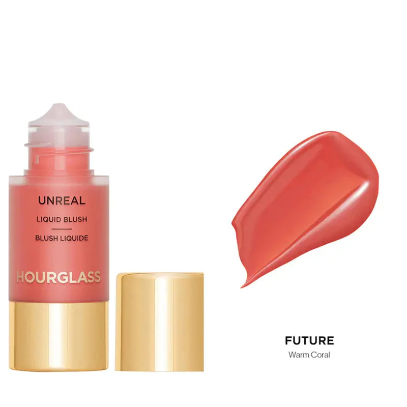 Hourglass New UNREAL Liquid Texture Powder Blusher Full Clear Color Cheek Fluidity Easy Push Away Create Natural Skin Portable