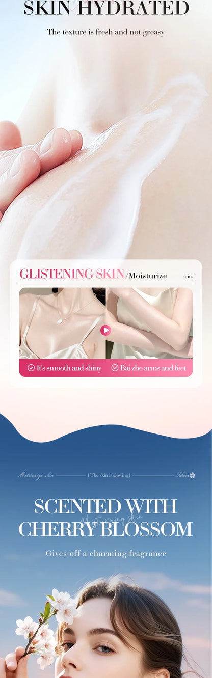Sakura Skin Whitening Cream Dark Spots Removal Bleach Body Care Lotion Permanently Woman Beauty Moisturizing Korean Cosmetics