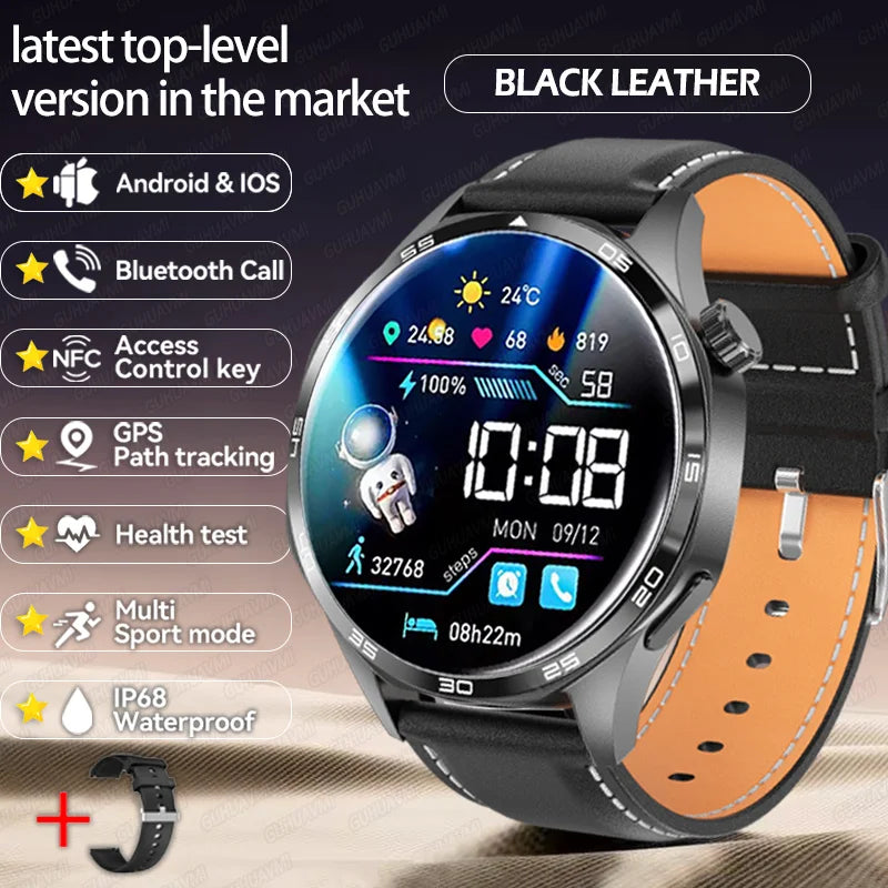 New Huawei Watch GT5 Pro Smart Watch 1.53 Inch HD AMOLED Screen NFC GPS Tracker Bluetooth Call Health Monitoring Watch Men Women