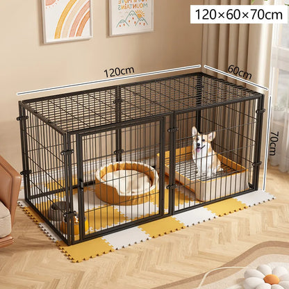 Pet Fence,Dog Cat,Indoor Small Dog,Prison Break Prevention,Dog Nest,Dogs Cage,Home Use,Extra Large,Thickened, Reinforced Cage