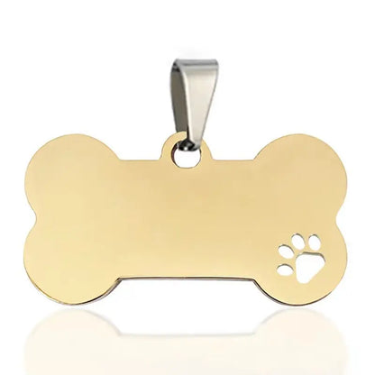 Personalized Dog Tag Necklace Custom Stainless Steel Name Engraved Identity Tag For Dog Collar Anti Loss Pet Nameplate Pendant