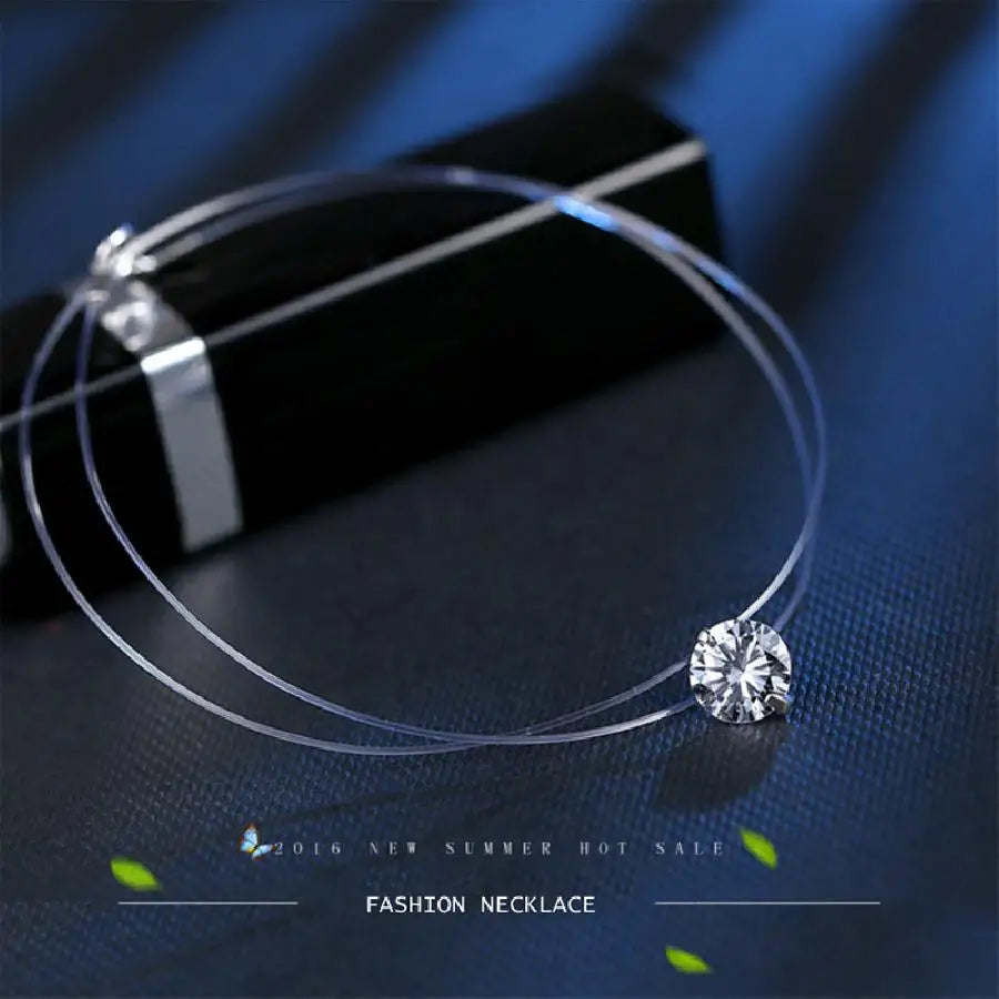 SOMMAR Vintage Love PVD plated  collar necklace for women round zircon round zircon neck jewelery Costume Jewellery