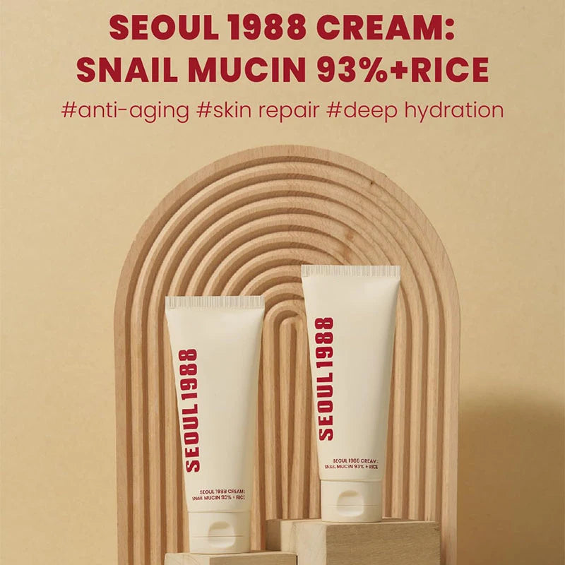 Seoul 1988 Korean Skin Care Set Snail Mucin Eye Contour Care Vitamin C Retinol Dark Circles Removal Seoul 1988 Korean Cosmetics