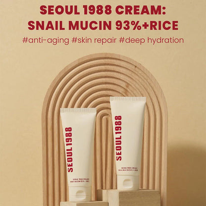 Seoul 1988 Korean Skin Care Set Snail Mucin Eye Contour Care Vitamin C Retinol Dark Circles Removal Seoul 1988 Korean Cosmetics