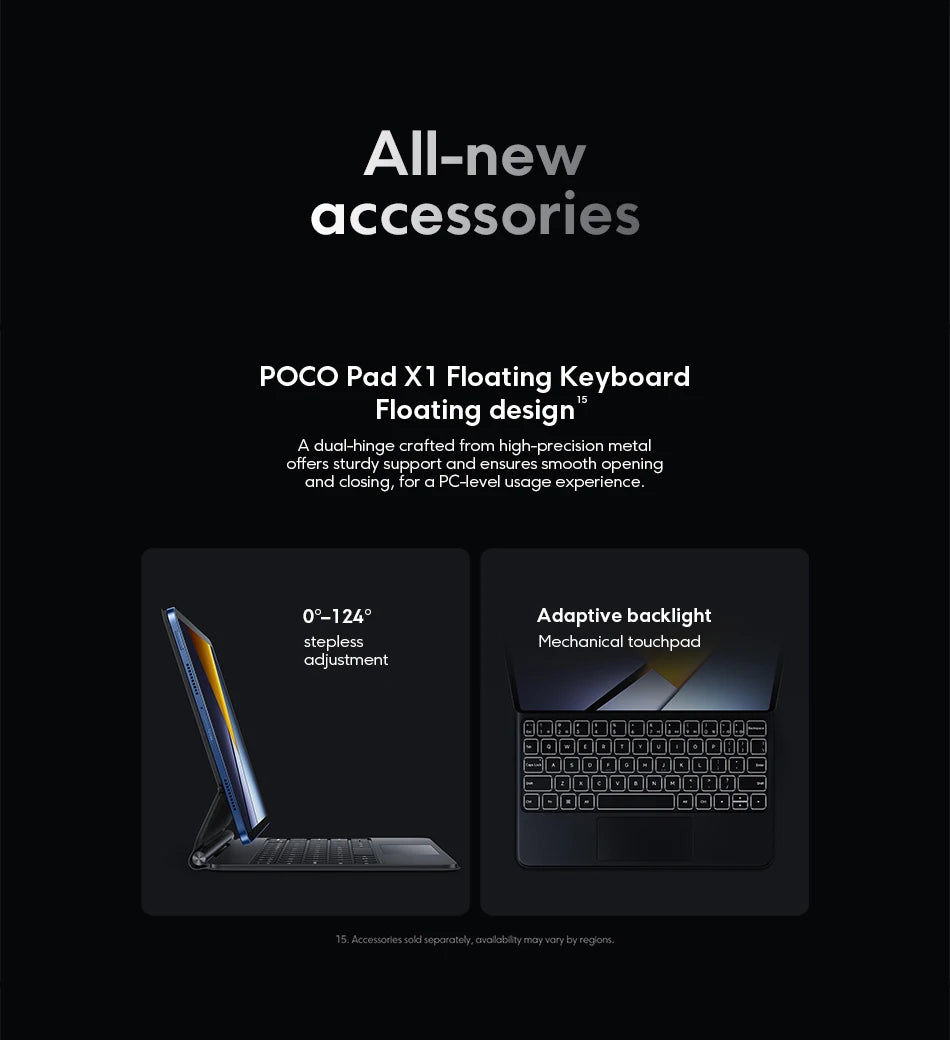 POCO PAD X1 Global Version Tablet 11.2" – Snapdragon 7+ Gen 3, 3.2K 144Hz Display, 8GB+512GB, 8850mAh