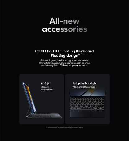 POCO PAD X1 Global Version Tablet 11.2" – Snapdragon 7+ Gen 3, 3.2K 144Hz Display, 8GB+512GB, 8850mAh