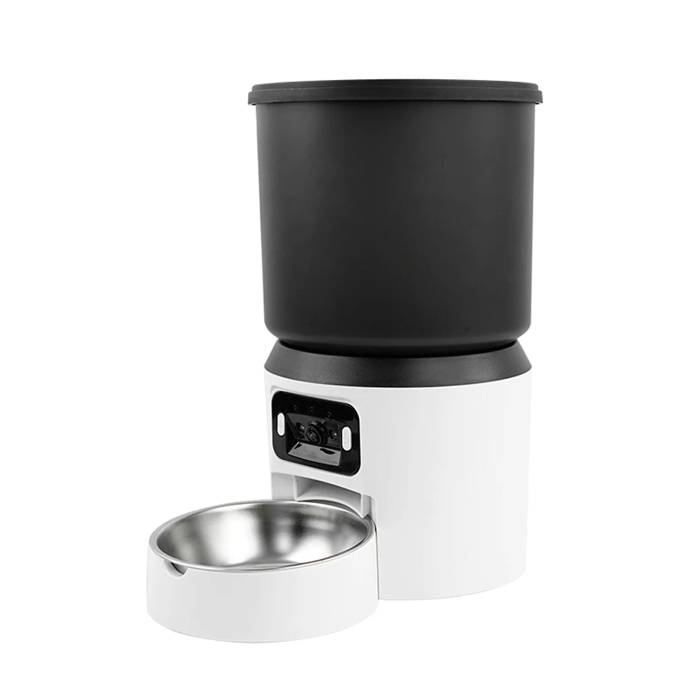 4L bidirectional sound cat feeder with high-definition camera, capable of timed and quantitative feeding for cats and dogs