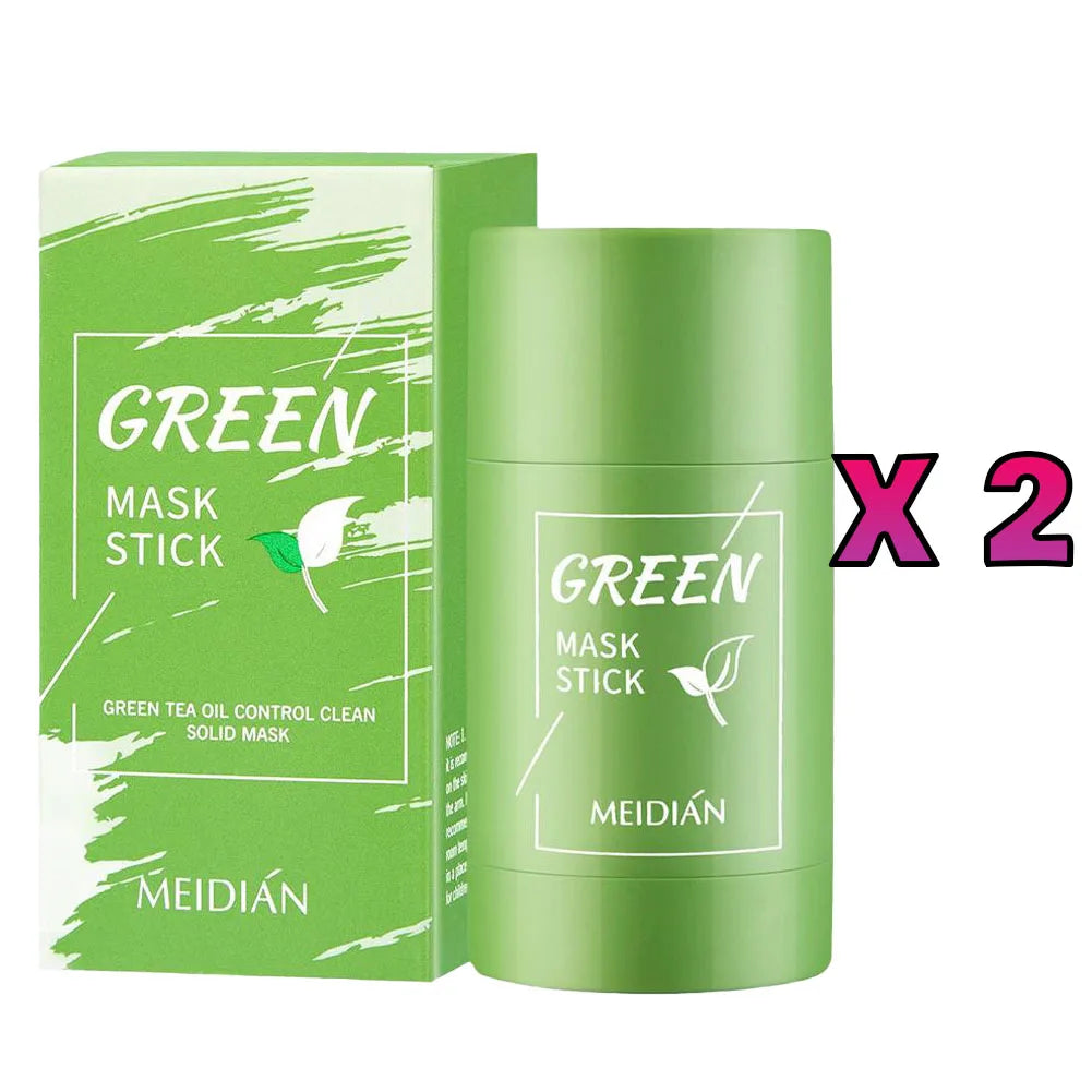 40g Green Tea Mask Stick Facial Remove Blackhead Treat Acne Blemish Black Dots Clean Solid Mask Stick Cream Skin Care