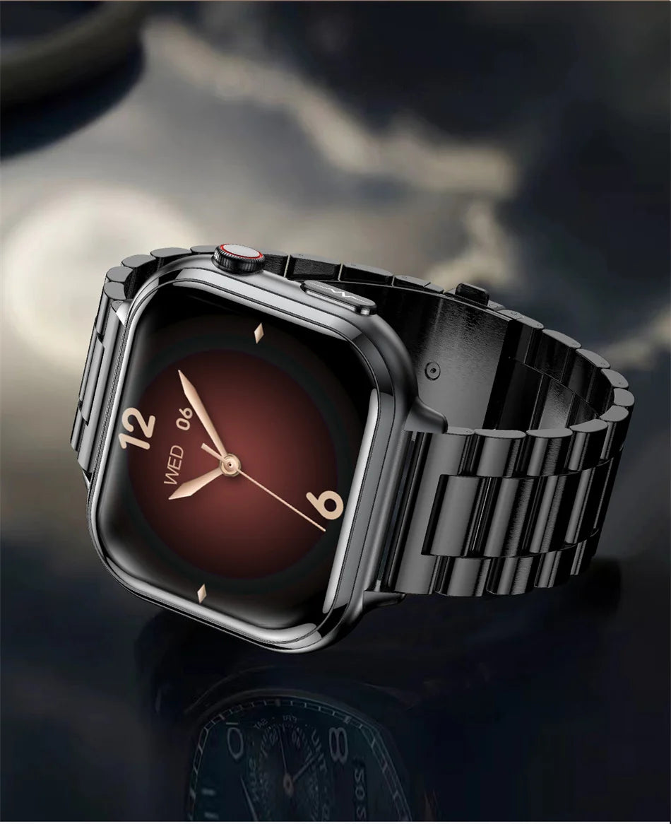 2025 Medical Grade ECG+PPG Smart Watch – Blood Sugar & Health Monitor