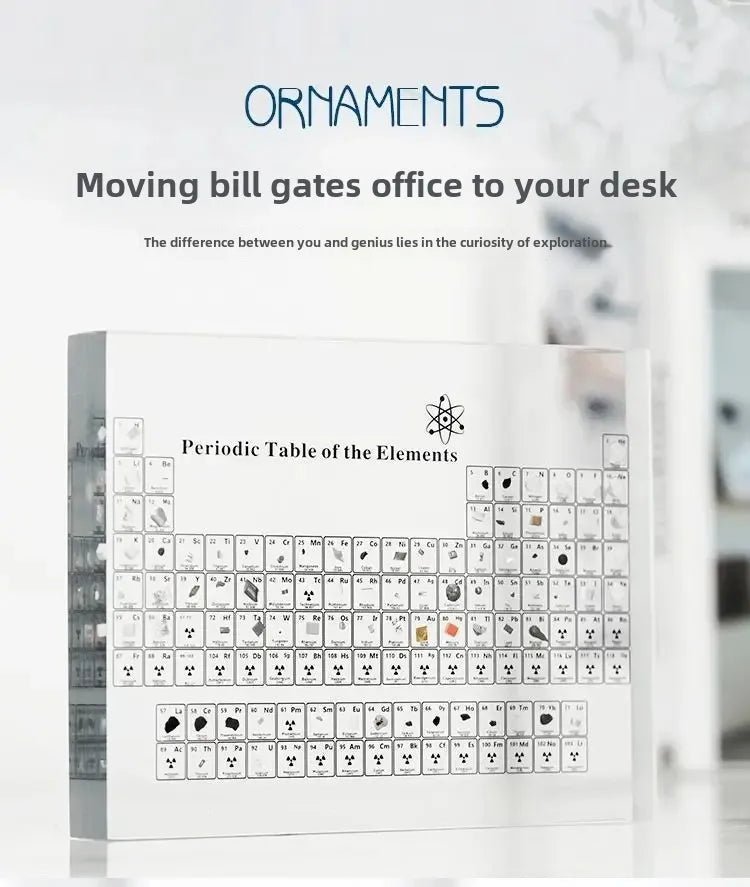 Elements Period Table Embedded Samples Graduation Gifts Exhibition Acrylic Desktop Ornaments Small Decorative Pieces