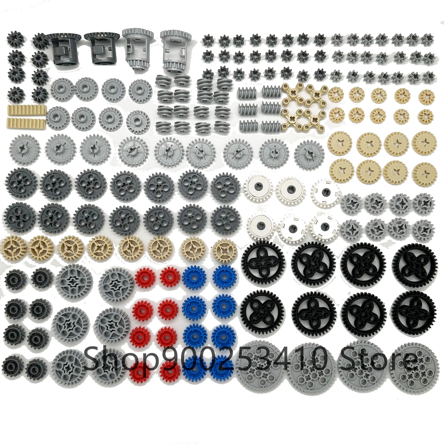 High-Tech Plastic Building Blocks Bricks Car Gear Link Liftarm Beam Cross Axle DIY Assembling MOC Bulk Technology Set Toys