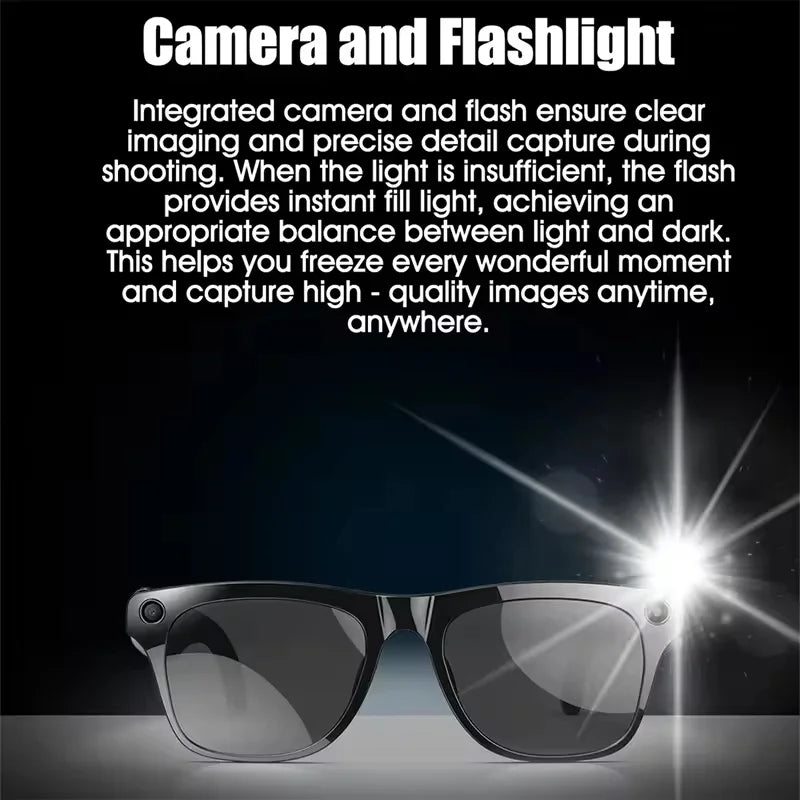 XIAOMI 4K HD AI Smart Glasses Chat 260Mah Battery Voice Assistant Control GPT 100MP Camera Bluetooth Call  Smart Glasses