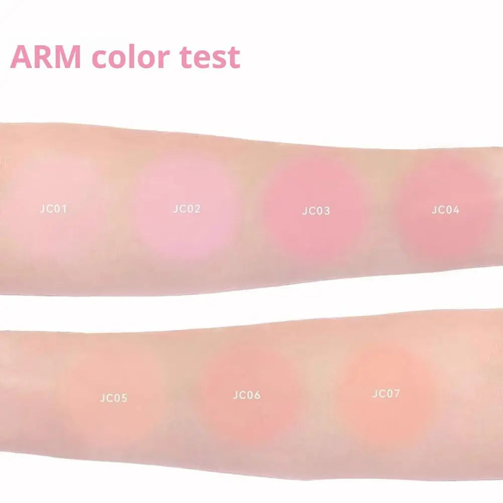 Liquid Powder Blusher, High Gloss, Three In One, Shrink And Expand Color, Natural Nude Color, Pseudo Plain Blush