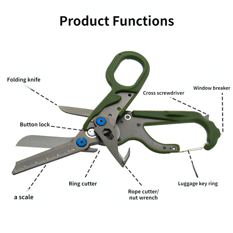 2022New Raptor Response Shears Multifunctional Folding Scissors Outdoor Survival Tool Small First Aid Tactical Folding Scissors
