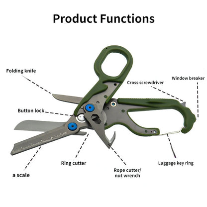 2022New Raptor Response Shears Multifunctional Folding Scissors Outdoor Survival Tool Small First Aid Tactical Folding Scissors