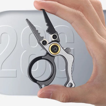 MuqiNush Fishing Tool Stainless Steel Wire Cutter Tong Hook Remover Braided Scissor Knife Forked Ring Openers Outdoor Multitool