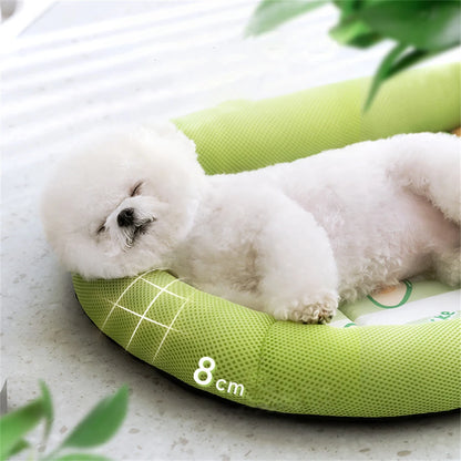 Summer Cooling Pet Cat Bed Cushion Ice Pad Dog Sleeping Square Mat for Puppy Dogs Cats Pet Kennel Top Quality Cool Cold